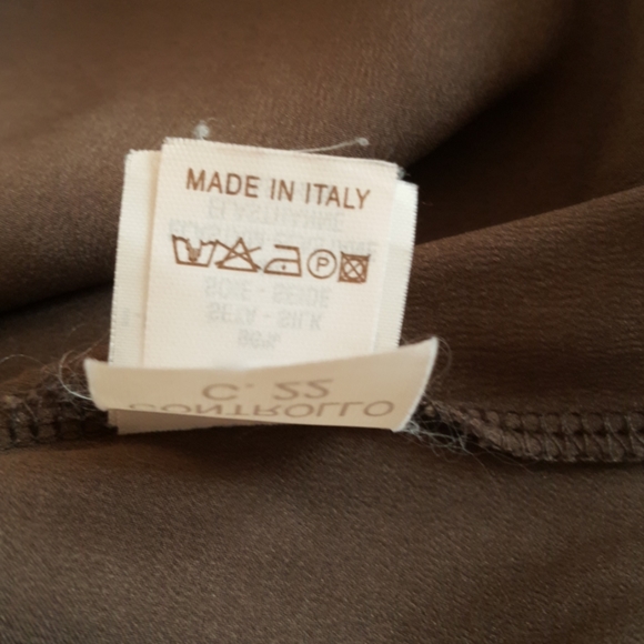 Brunello Cucinelli brown silk top - Picture 5 of 6